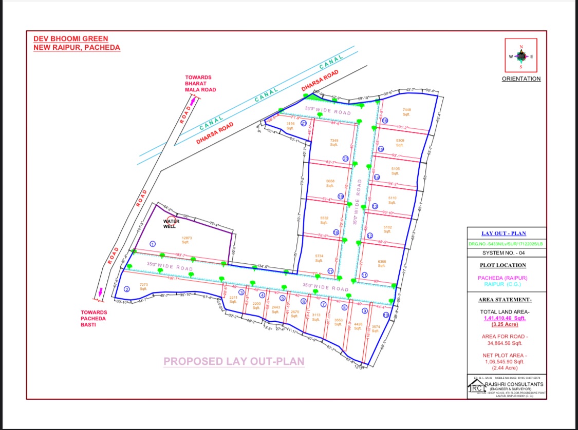 Farmhouse land in Pacheda 2, Arang, Raipur, Chhattisgarh